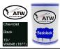 Preview: Chevrolet, Black, 19 / WA848 (1977): 500ml Lackdose, von ATW Autoteile West.